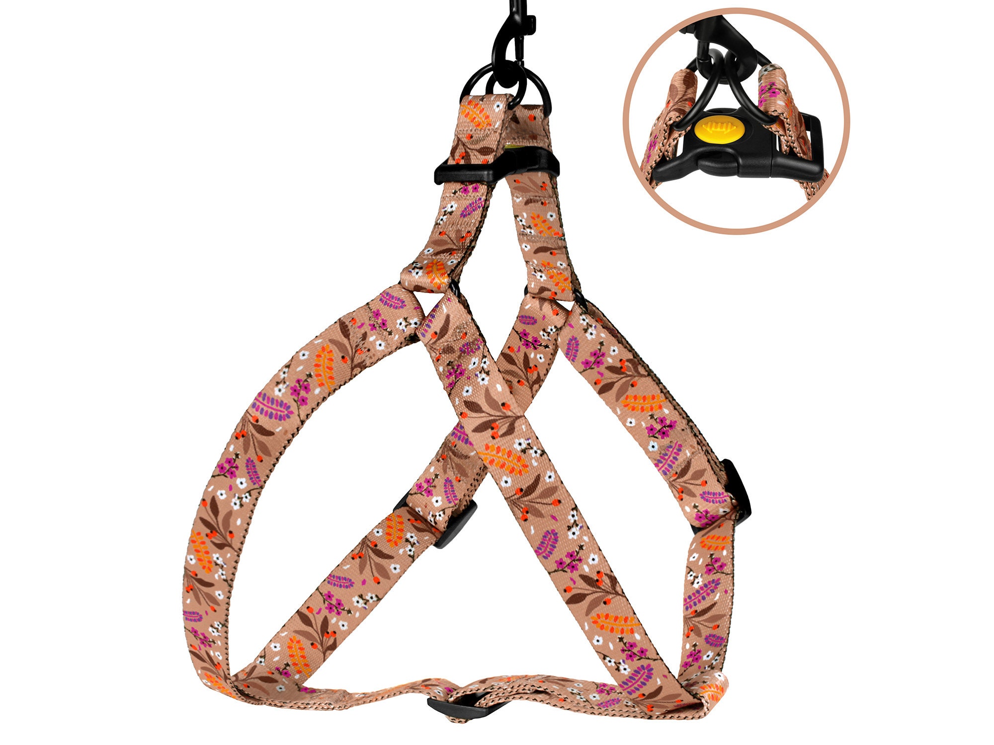 Floral Dog Harness Custom Pet Harnesses for Dogs Girl Dog Etsy