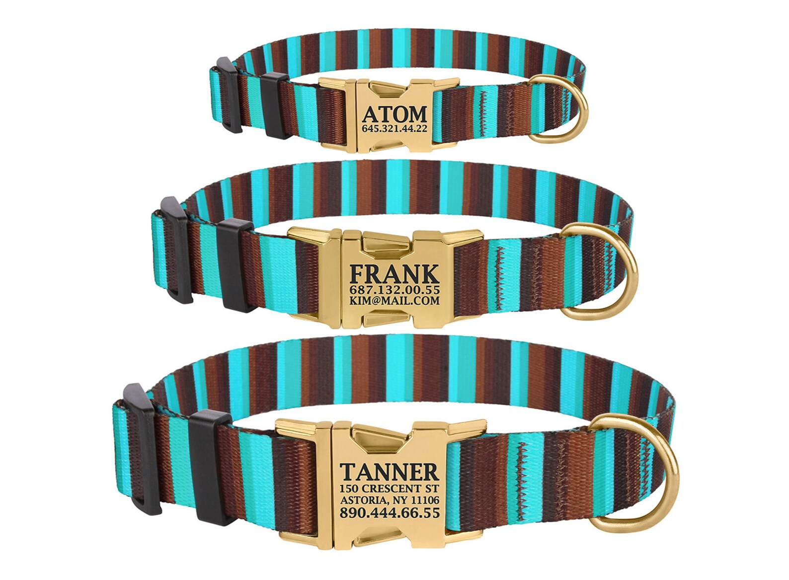 Custom Dog Collar Engraved Buckle Personalized Puppy Collar Etsy