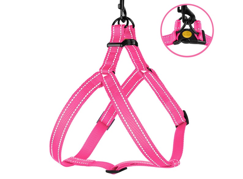 Dog Harness and Matching Leash Reflective Puppy Harness Etsy