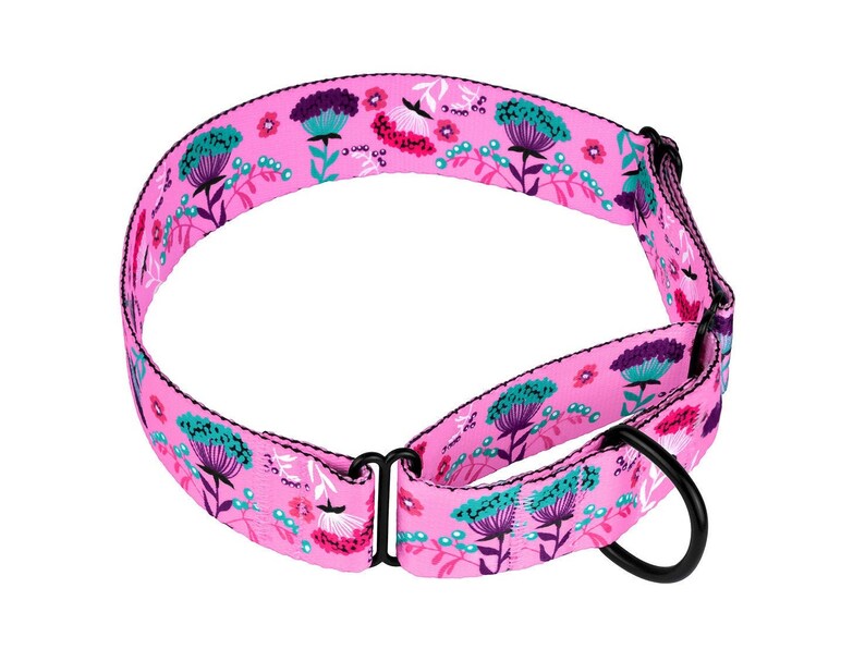 Martingale Collar Floral Martingale Dog Collar Wide Dog Etsy