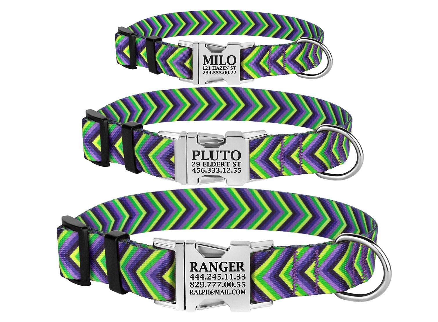 Dog Collar Dog ID Collar Custom Dog Collar Personalized Dog Etsy