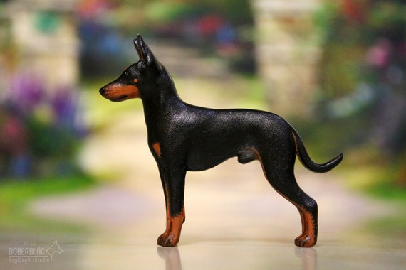 TOY MANCHESTER TERRIER DOG HEART EARRINGS Ornate Tibetan Silver