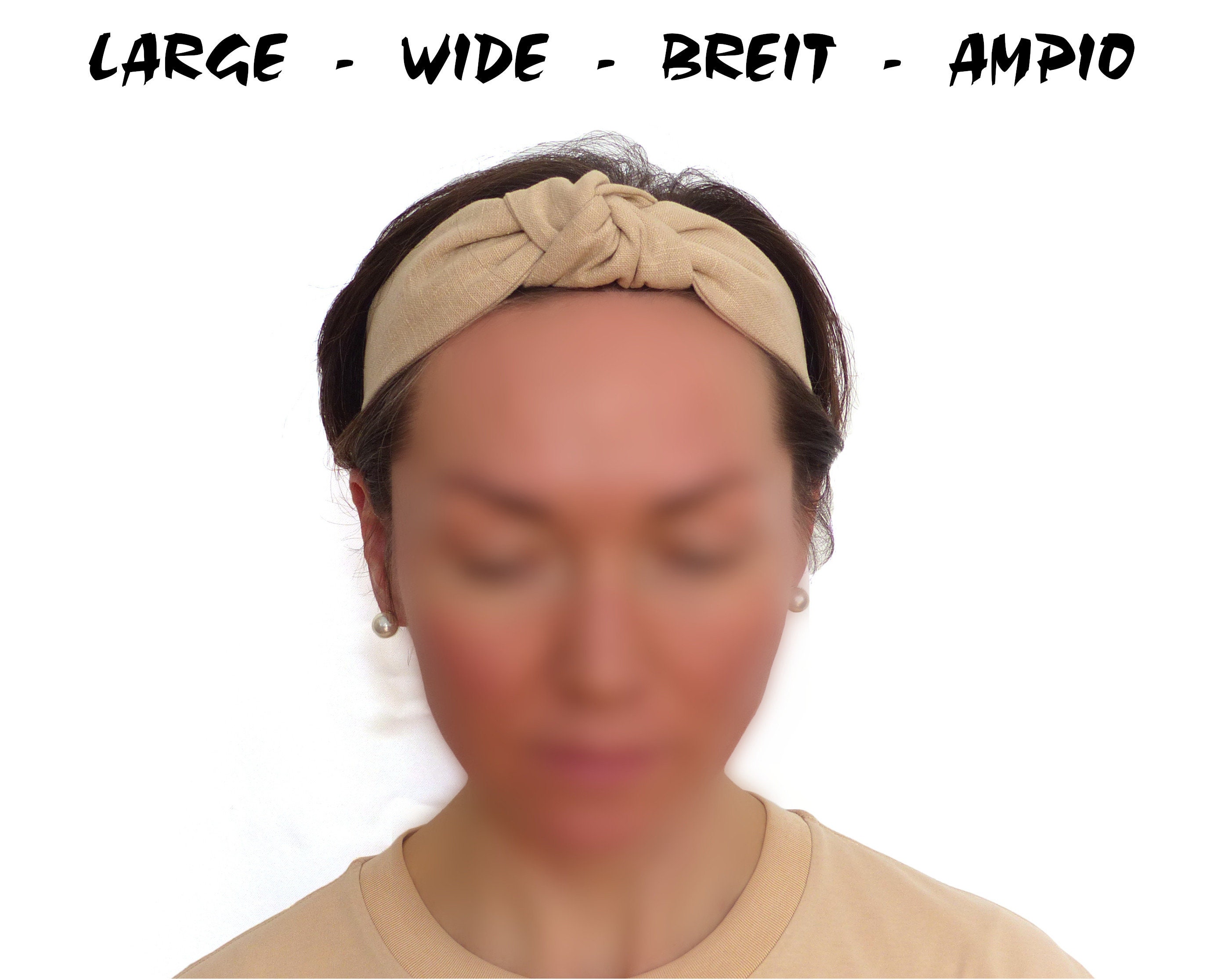 KIUEZIR 4er Set Breite Haarreifen - Knotendesign In 4 Farben