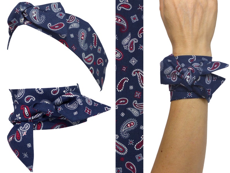 bandana als stirnband binden