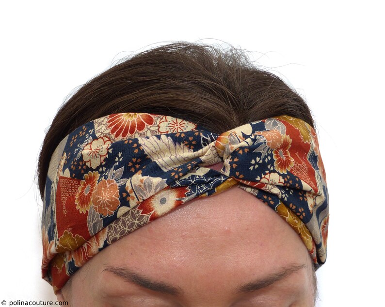 Strick Stirnband Turban - Bio Baumwolle, Hergestellt In Japan, Für Damen & Herren