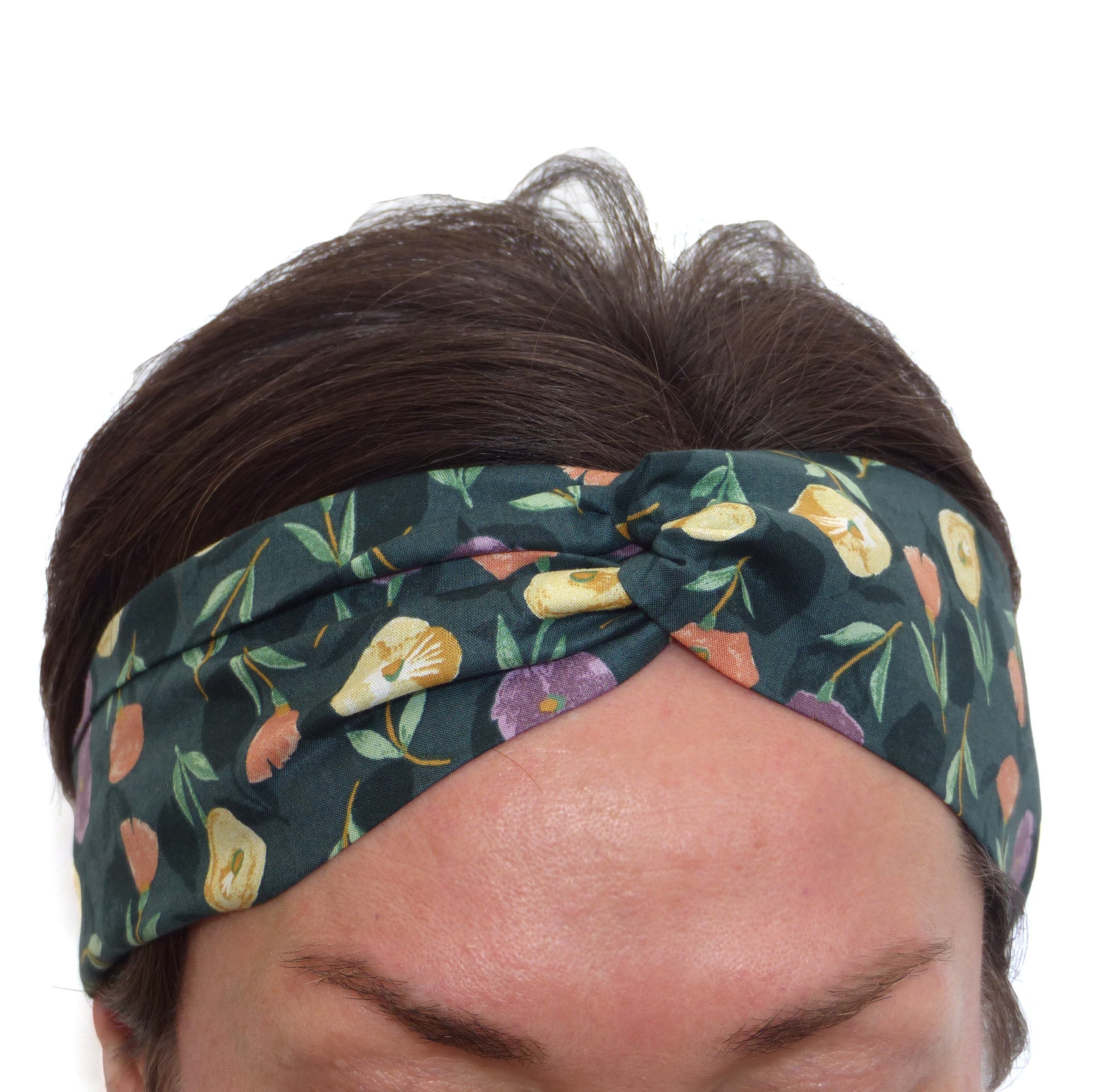 Fascia Per Capelli In Cotone. Donna. FATTO A MANO In Italia. Tessuto - Foto 4