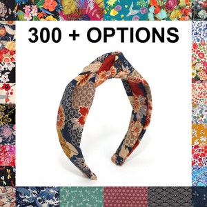 2 breedtes en 150+ STOFFEN om uit te KIEZEN voor knoophoofdband, stijve hoofdband voor dames/meisjes, Liberty London, Japanse stof, zijde linnen katoen
