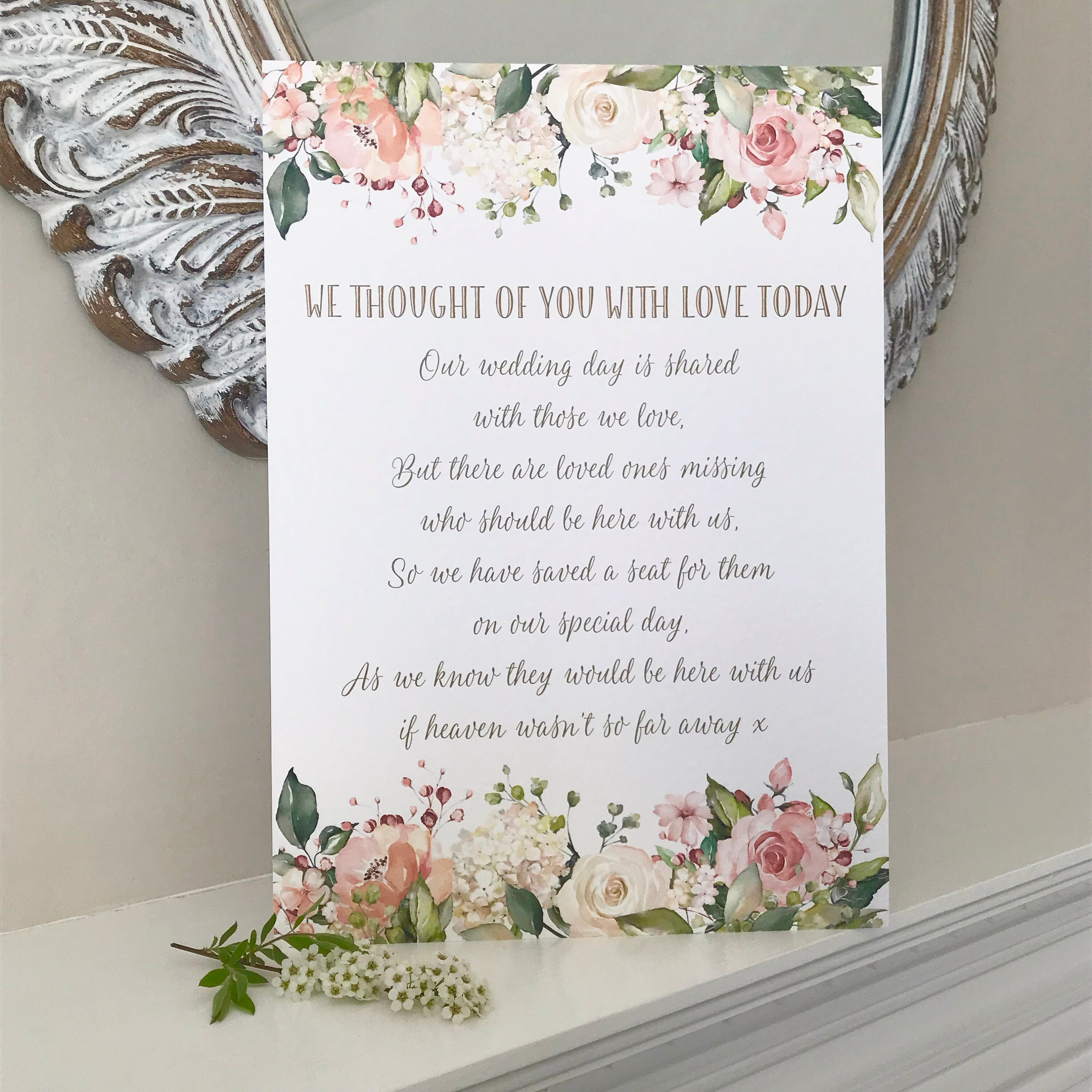 Thoughts we have weddings