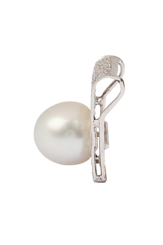 South Sea Pearl and Diamond Ring, Earrings, and P… - image 6