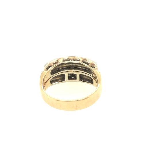 Vintage Diamond Engagement Ring and Band 14k Gold - image 3