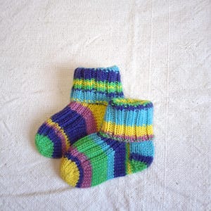 Knit Wool Baby Socks, 0-3 months