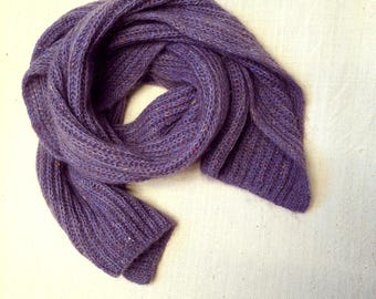 Langer handgestrickter Mohair Schal