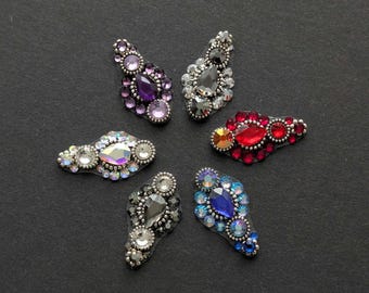 Tribal Fusion bindi | Silver crystal bindi | Third eye Face jewels