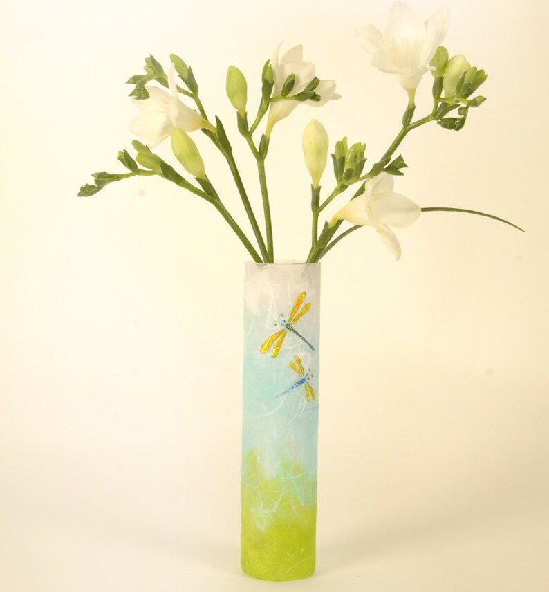 Tall Slim Bud Vase and Candle Holder Set Sparkly Delicate Etsy UK
