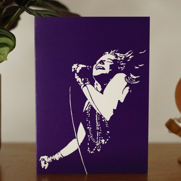 Janis Joplin greeting card