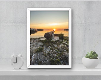 New Rochelle NY, Glen Island Sunrise Photography,  Canon at sunrise, Wall Decor, Wall Art