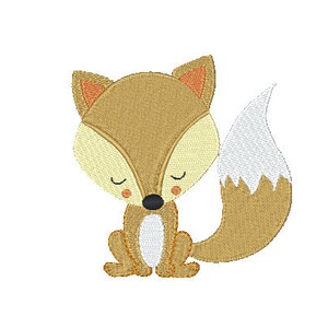 Woodland Fox digital embroidery file-Machine Embroidery File-Embroidery Pattern-Digital Embroidery Pattern-Embroidery File- Instant Download