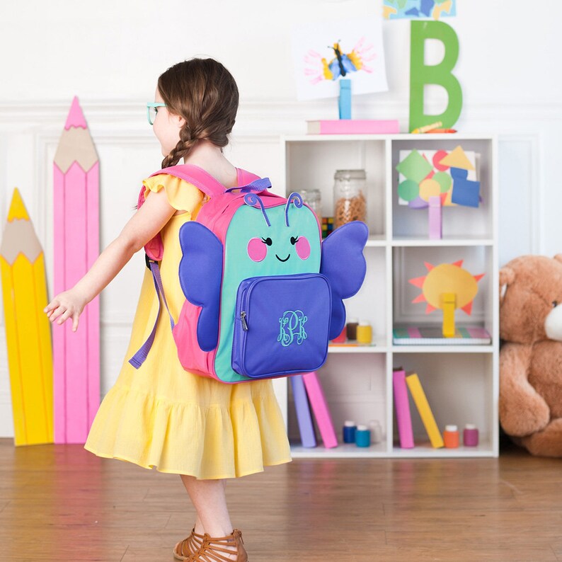Unicorn Backpack Preppy Monogram Embroidered Backpack Backpack diaper bag Backpacks for School|School Essentials Backpacks for Travel