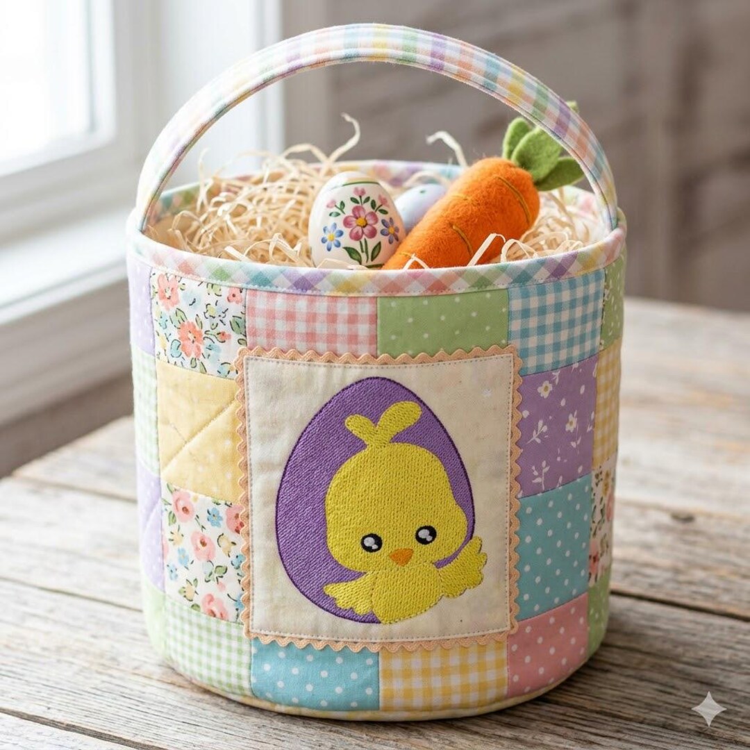 Easter Chick on Egg Machine Embroidery Design for Baby Bodysuits ...