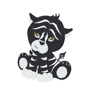 Baby Zebra digital embroidery file-Machine Embroidery File-Embroidery Pattern-Digital Embroidery Pattern