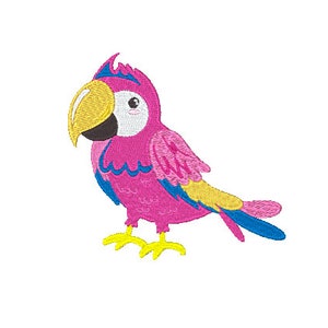 Parrot digital embroidery file-Machine Embroidery File-Embroidery Pattern-Digital Embroidery Pattern