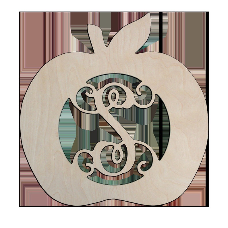 Housewarming Gift Single Initial Apple Wood Monogram in 18 inches Wooden Monogram|Teacher Gift|Teacher Monogram|Graduation Gift
