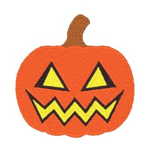 Motif de broderie de citrouilles Jackolantern empilées (fichier numérique)