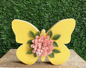 Butterfly Wood Decor - Easter Table Decor - 3D Butterfly