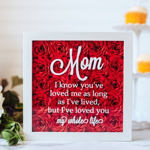 Mother's Day Handmade Gift for Mom from Daughter - Paper Flower Wall Decor Gift for Mom