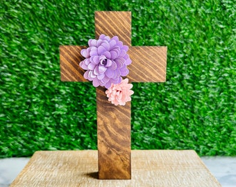 Wooden Cross - Gift for Pastor - Easter Table Decor