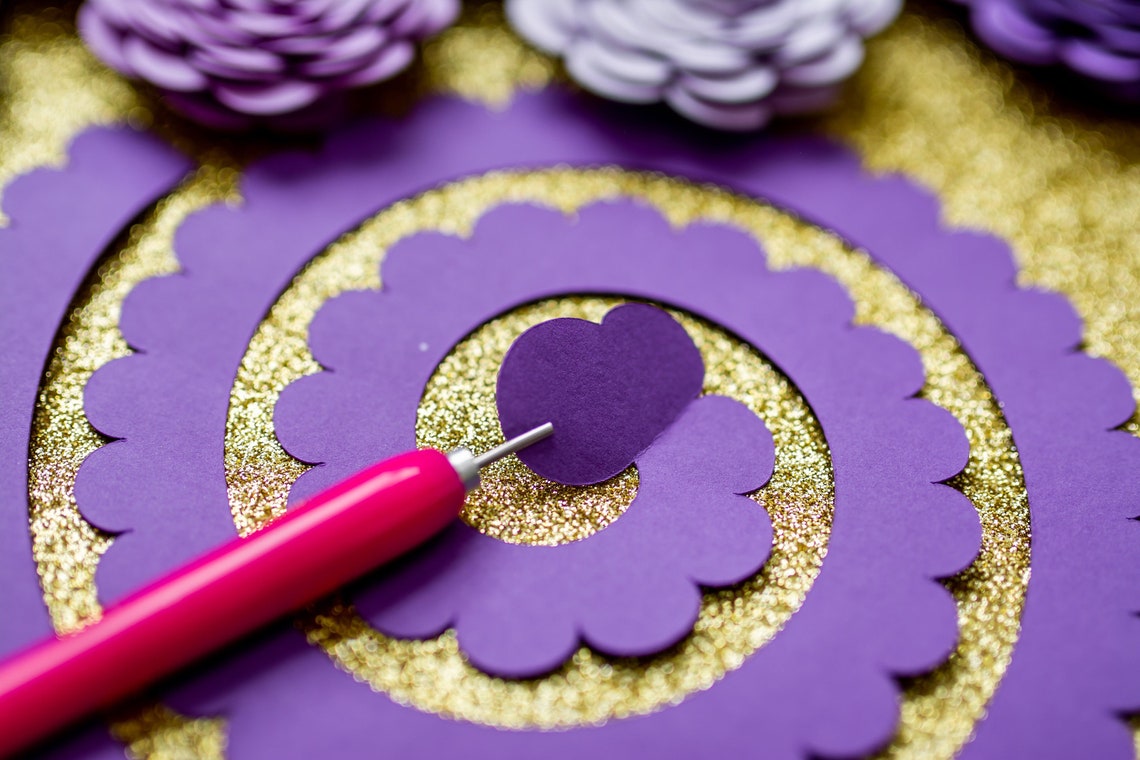 Light Blue Paper Flowers Small Paper Flowers Loose Paper Etsy