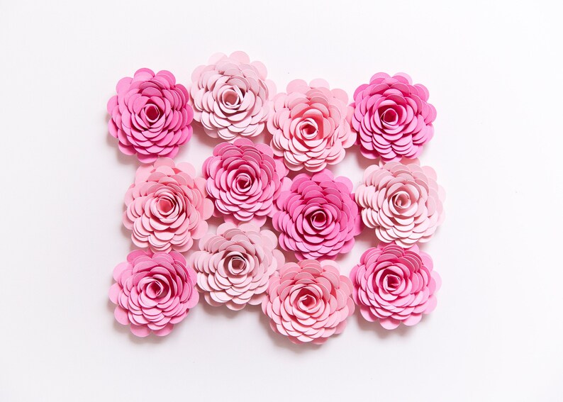 Small Paper Flowers Grad Cap Topper Artificial Flowers Etsy