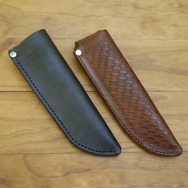 Leather Knife Sheath 8 Inch Etsy