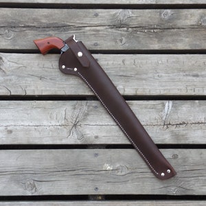 Leather Holster For Heritage Rough Rider With 16 Inch barrels .22lr Revolver