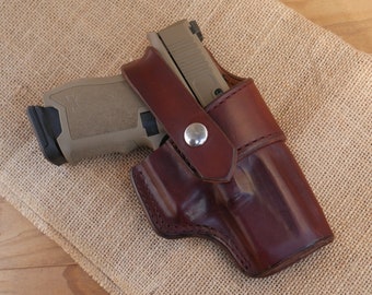 Leather Holster For Glock 19 PSA Dagger 9mm Pistol Handgun Compact EDC OWN Field Holser