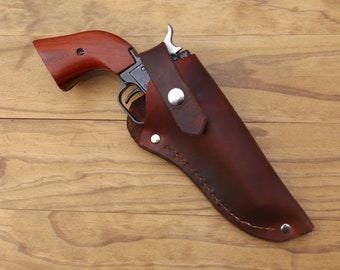 Rewolwer .22lr Kabura Ruger Wrangler Heritage Rough Rider Ręcznie wykonana z prawdziwej skóry Lufa 4,75 cala Huckleberry Western Cowboy 16 ROHM