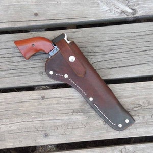 Revolver .22lr Holster Ruger Heritage Rough Rider Hand Crafted Genuine Leather 6 Inch Barrels! Huckleberry Western Cowboy