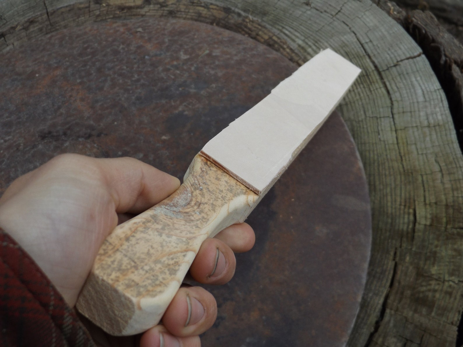 Leather Knife Sharpening Strop Honing Sharpener Etsy