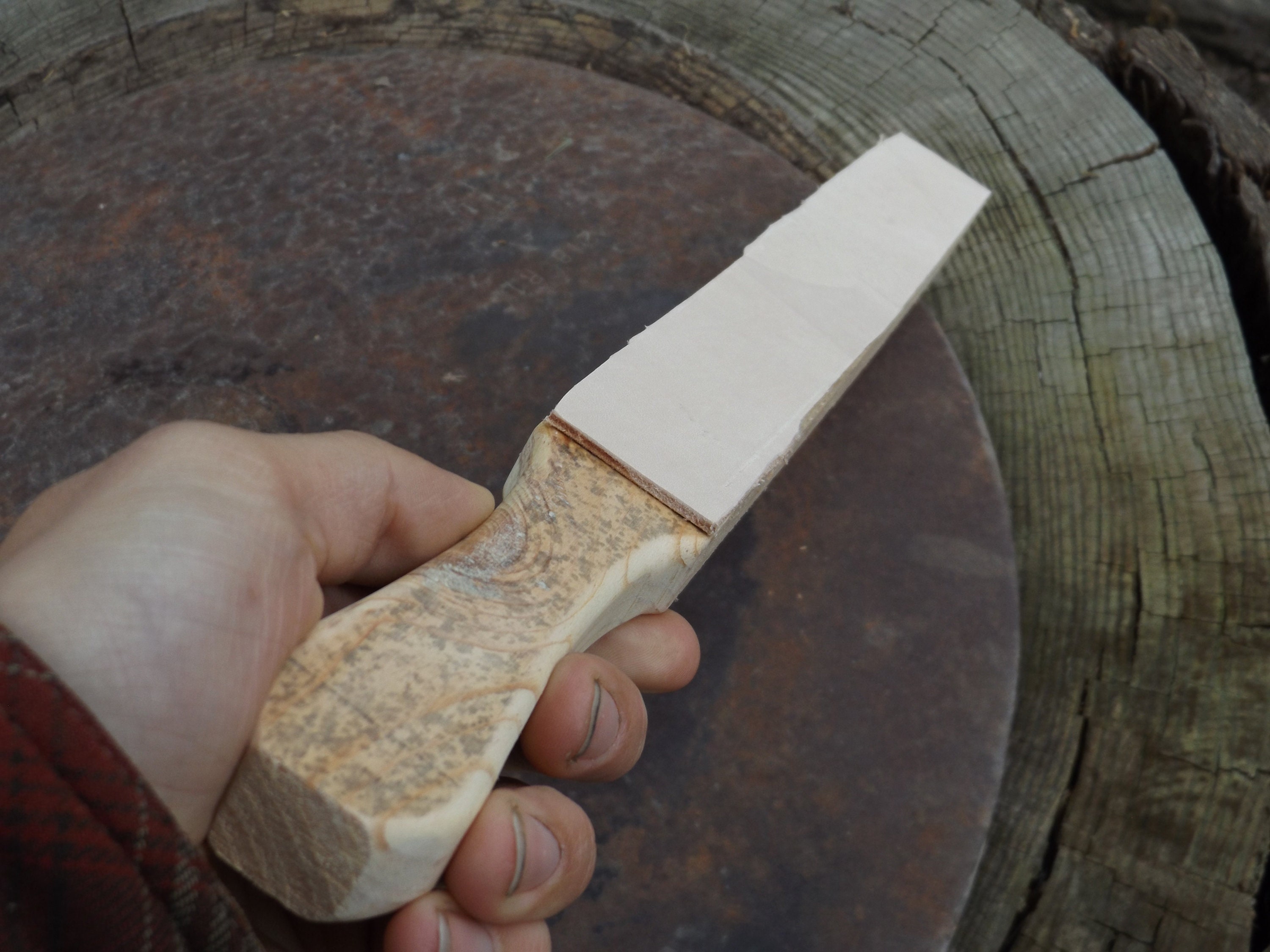 Leather Knife Sharpening Strop Honing Sharpener Etsy