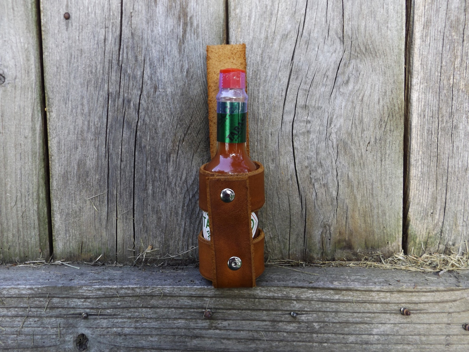 Custom Hot Sauce Holster Leather Tabasco Cook Gift Gag Gift Etsy