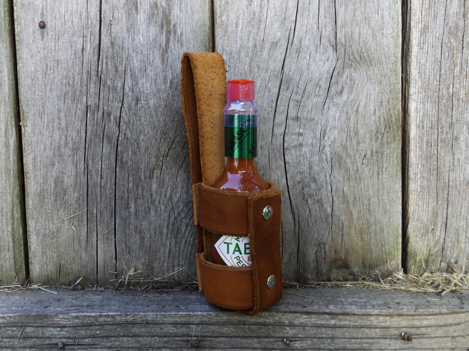 Custom Hot Sauce Holster Leather Tabasco Cook Gift Gag Gift Etsy