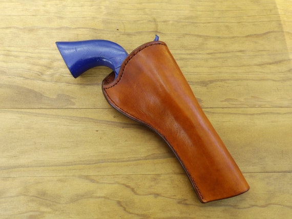 Handmade Leather Holster, Holster With Ammo Loops, Revolver Holster,  .357/.44/.45 Revolver Holster 