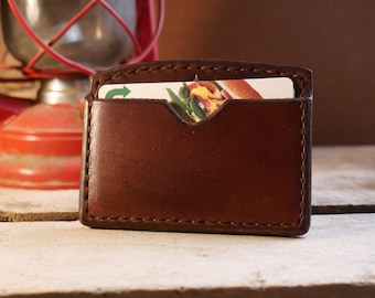 Leather Minimalist Wallet Front Pocket Slim Card