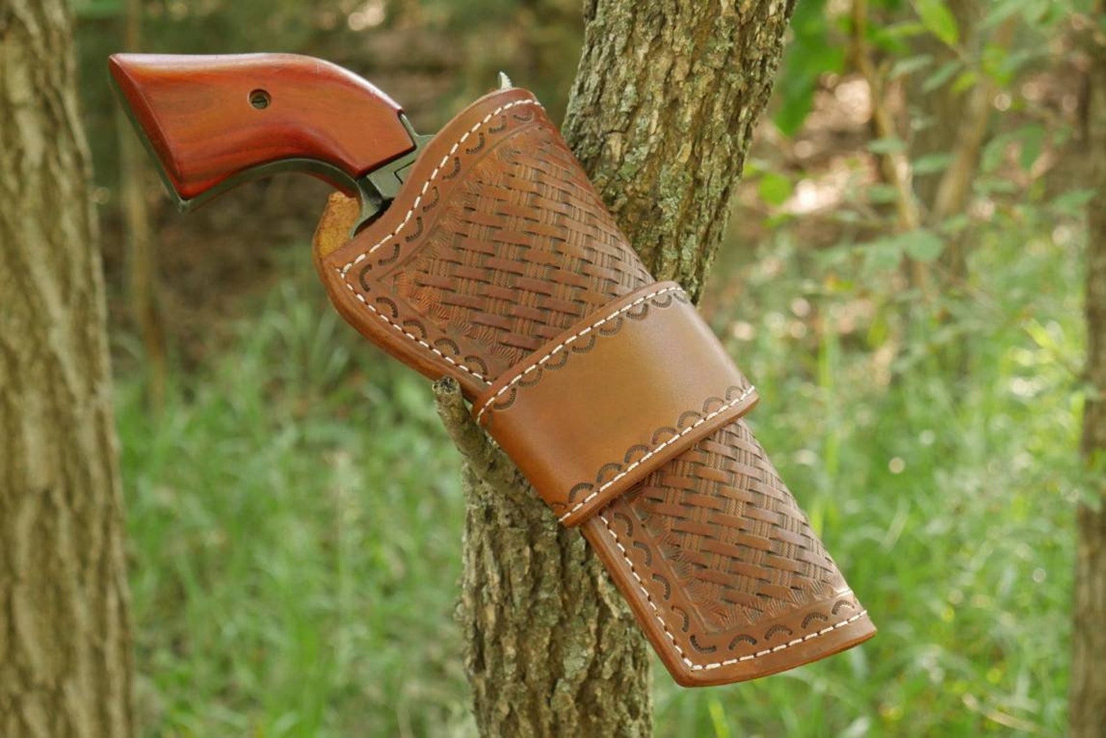 Leather Holster for Heritage Rough Rider With 16 Inch Barrels .22lr
