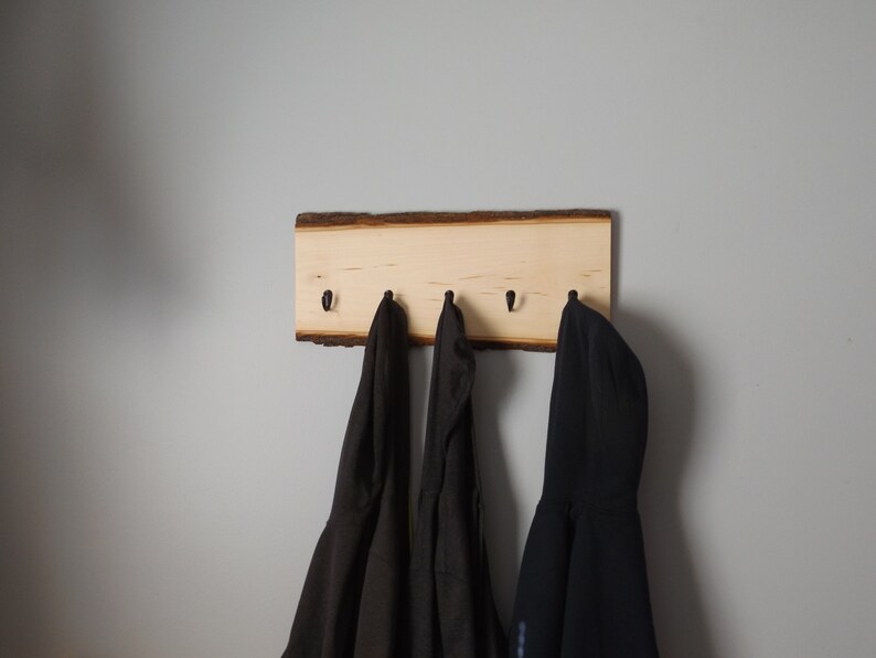 Rustic Log Coat Hanger Cabin Wood Burned Family Name American Etsy