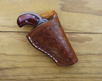 Leather Holster For North American Arms Mini Revolver 22lr Short Pistol