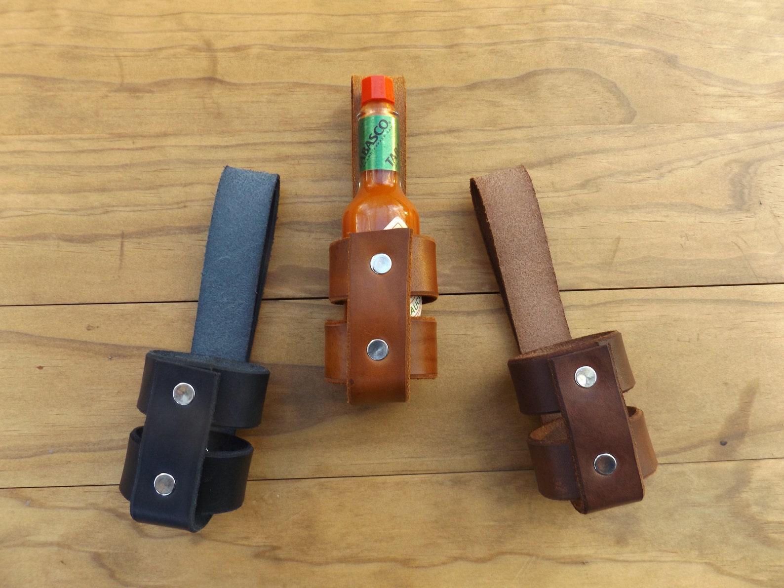 Custom Hot Sauce Holster Leather Tabasco Cook Gift Gag Gift Etsy