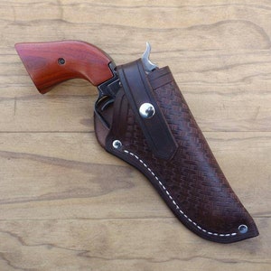 Custom Leather Holster for Heritage Rough Rider 4.75 Inch Barrel Deluxe ...