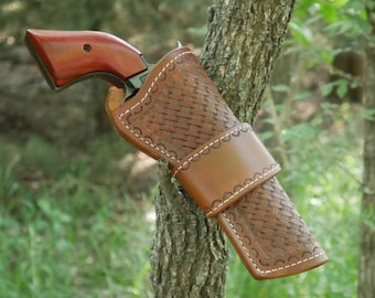 Revolver .22lr Holster Heritage Rough Rider Quick Draw Hand Crafted Genuine Leather 4.75 Inch Barrels! Huckleberry Western Cowboy