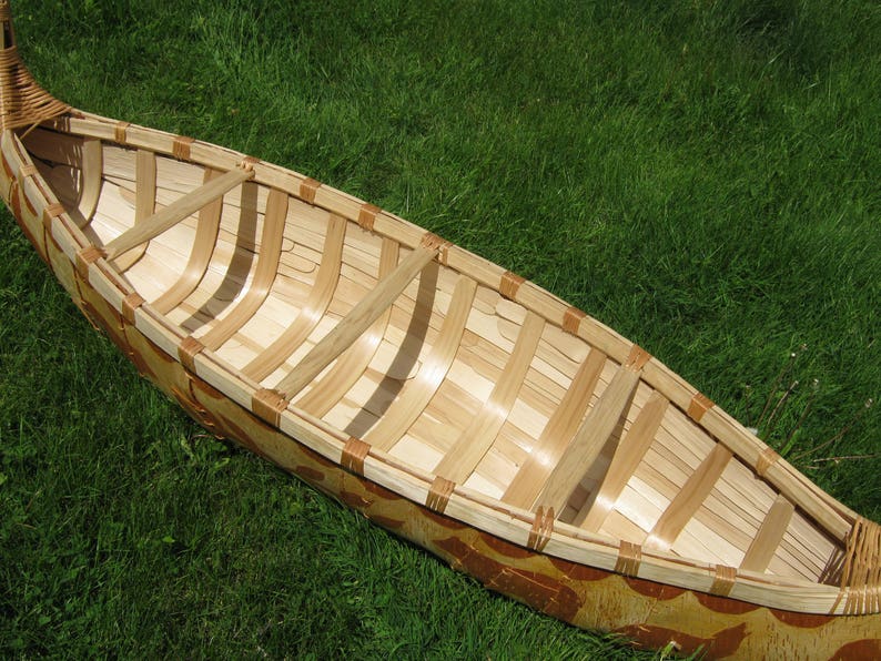 NativeMade Birchbark Canoe from Quebec 1003G09 Etsy